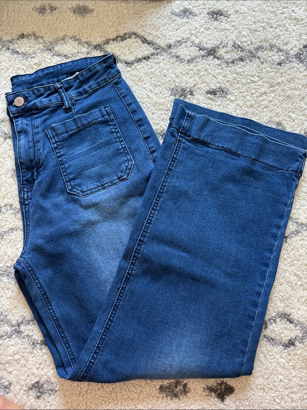 Classic High-Rise Women's Jeans in Dark Blue
